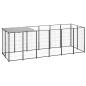 Preview: Hundezwinger Schwarz 330x110x110 cm Stahl