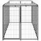 Preview: Hundezwinger Schwarz 330x110x110 cm Stahl
