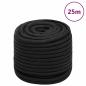 Preview: ARDEBO.de - Bootsseil Schwarz 16 mm 25 m Polypropylen