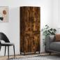 Preview: ARDEBO.de - Highboard Räuchereiche 69,5x34x180 cm Holzwerkstoff