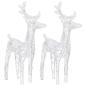 Preview: Rentiere Schlitten Weihnachtsdekoration 320 LEDs Acryl