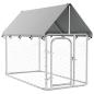 Preview: Outdoor-Hundezwinger mit Dach 200x100x150 cm