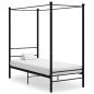 Preview: ARDEBO.de - Himmelbett Schwarz Metall 100x200 cm