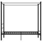 Preview: Himmelbett Schwarz Metall 100x200 cm
