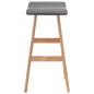Preview: Barhocker Dunkelgrau Stoff