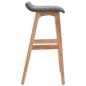 Preview: Barhocker Dunkelgrau Stoff