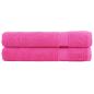 Preview: Premium-Saunatücher SOLUND 2 Stk. Rosa 80x200 cm 600 g/m²