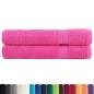 Preview: Premium-Saunatücher SOLUND 2 Stk. Rosa 80x200 cm 600 g/m²