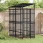 Preview: ARDEBO.de - Outdoor-Hundezwinger mit Dach Stahl 1,84 m²