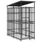Preview: Outdoor-Hundezwinger mit Dach Stahl 1,84 m²