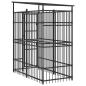 Preview: Outdoor-Hundezwinger mit Dach Stahl 1,84 m²
