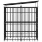 Preview: Outdoor-Hundezwinger mit Dach Stahl 1,84 m²