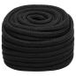 Preview: Bootsseil Schwarz 20 mm 25 m Polypropylen