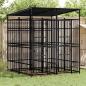 Preview: ARDEBO.de - Outdoor-Hundezwinger mit Dach Stahl 3,69 m²