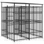 Preview: Outdoor-Hundezwinger mit Dach Stahl 3,69 m²