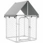 Preview: Outdoor-Hundezwinger mit Dach 100x100x150 cm