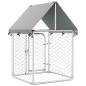 Preview: Outdoor-Hundezwinger mit Dach 100x100x150 cm