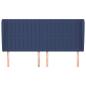 Preview: Kopfteil mit Ohren Blau 183x23x118/128 cm Stoff
