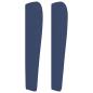 Preview: Kopfteil mit Ohren Blau 183x23x118/128 cm Stoff