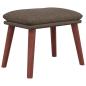 Preview: Relaxsessel mit Hocker Taupe Stoff