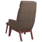 Preview: Relaxsessel mit Hocker Taupe Stoff