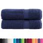 Preview: Premium Badetücher SOLUND 2 Stk. Marineblau 100x150 cm 600 g/m²