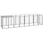 Preview: Hundezwinger Schwarz 4,84 m² Stahl