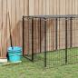Preview: Hundezwinger Schwarz 4,84 m² Stahl