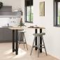 Preview: ARDEBO.de - Bartischbeine Schwarz 2 Stk. 60x(100-101) cm Stahl