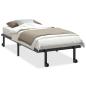 Preview: Bettgestell ohne Matratze Klappbar Schwarz 90x200 cm Stahl