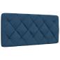 Preview: Bett mit Matratze Blau 100x200 cm Stoff