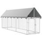 Preview: Outdoor-Hundezwinger mit Dach 400x100x150 cm