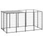 Preview: ARDEBO.de - Hundezwinger Schwarz 2,42 m² Stahl