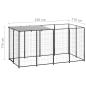 Preview: Hundezwinger Schwarz 2,42 m² Stahl