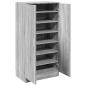 Preview: Schuhschrank Grau Sonoma 55x35x108 cm Holzwerkstoff