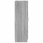 Preview: Schuhschrank Grau Sonoma 55x35x108 cm Holzwerkstoff