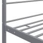 Preview: Himmelbett Grau Metall 200x200 cm