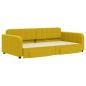 Preview: Tagesbett Ausziehbar mit Schubladen Gelb 100x200 cm Samt