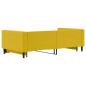 Preview: Tagesbett Ausziehbar Gelb 100x200 cm Samt