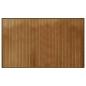 Preview: Teppich Rechteckig Braun 60x100 cm Bambus