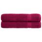 Preview: Premium Saunatücher SOLUND 2 Stk. Bordeaux 80x200 cm 600 g/m²