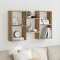 Preview: ARDEBO.de - Wandregal Artisan-Eiche 96x18x60 cm Holzwerkstoff