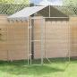 Preview: ARDEBO.de - Outdoor-Hundezwinger mit Dach Silber 2x2x2,5 m Verzinkter Stahl
