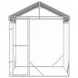 Preview: Outdoor-Hundezwinger mit Dach Silber 2x2x2,5 m Verzinkter Stahl