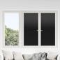 Preview: ARDEBO.de - Fensterfolien 5 Stk. Statisch Matt Schwarz PVC