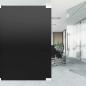 Preview: Fensterfolien 5 Stk. Statisch Matt Schwarz PVC