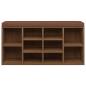 Preview: Schuhbank Braun Eichen-Optik 103x30x48 cm Holzwerkstoff