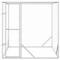 Preview: Outdoor-Hundezwinger Silbern 2x2x2 m Verzinkter Stahl