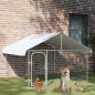 Preview: ARDEBO.de - Outdoor-Hundezwinger mit Dach 200x200x150 cm