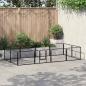 Preview: ARDEBO.de - Hunde-Laufgitter 12 Paneele Stahl 80x60 cm Schwarz